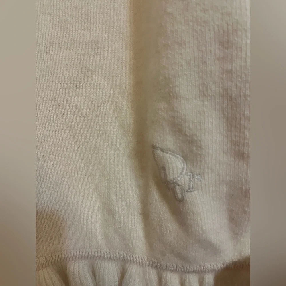 Dior cashmere blend ruffle knit scarf